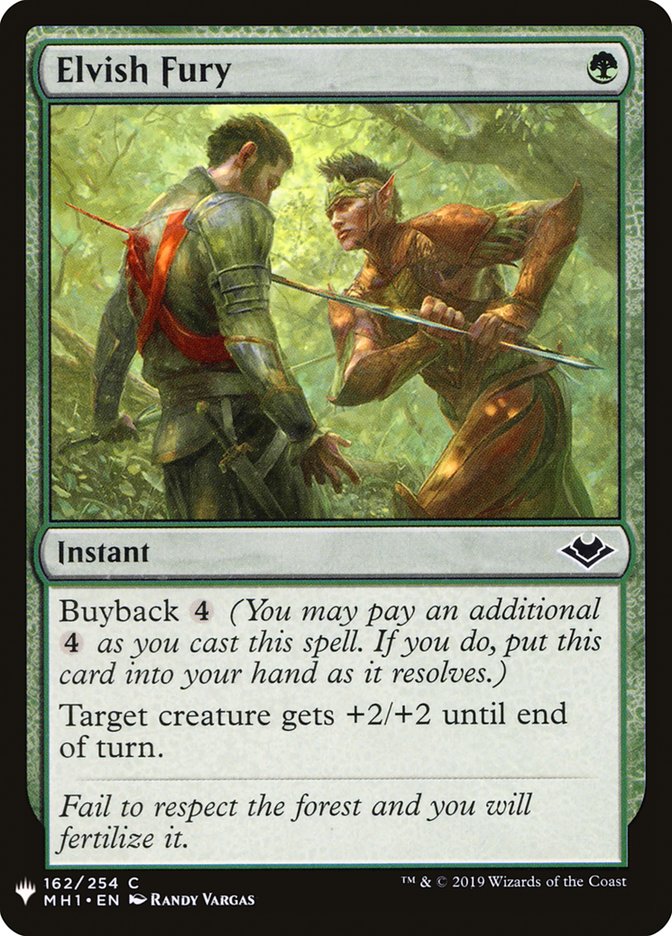 Elvish Fury [Mystery Booster] | Mega City Incorporated