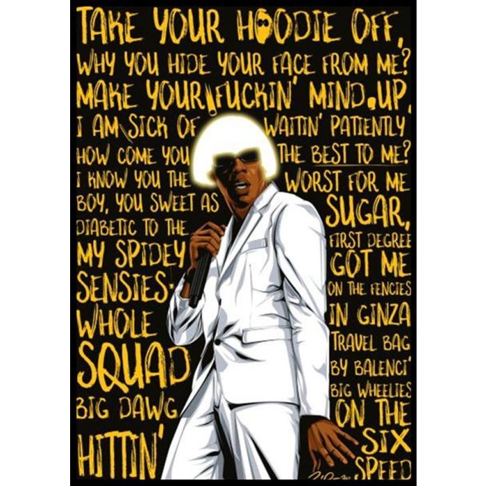 Poster - Tyler the Creator - Glam Lyrics | Mega City Incorporated