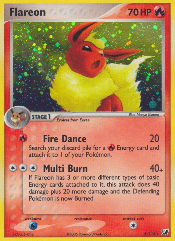 Flareon (5/115) [EX: Unseen Forces] | Mega City Incorporated