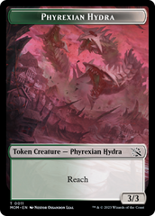 Warrior // Phyrexian Hydra (11) Double-Sided Token [March of the Machine Tokens] | Mega City Incorporated