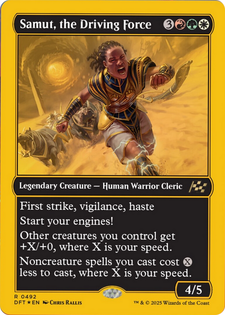 Samut, the Driving Force (First-Place Foil) [Aetherdrift] | Mega City Incorporated