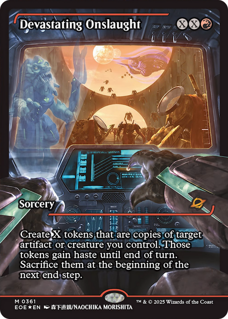Devastating Onslaught (0361) (Showcase) [Edge of Eternities] | Mega City Incorporated