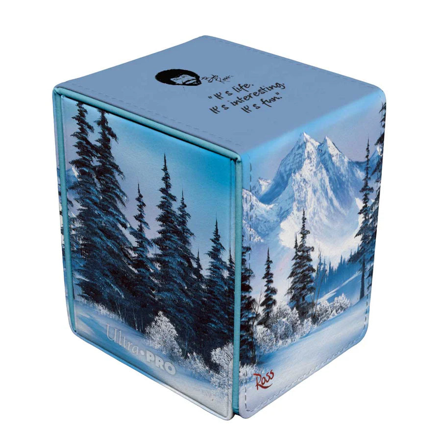 Bob Ross - Winter Paradise ALCOVE® Flip DECK BOX® for Tabletop Gaming | Mega City Incorporated