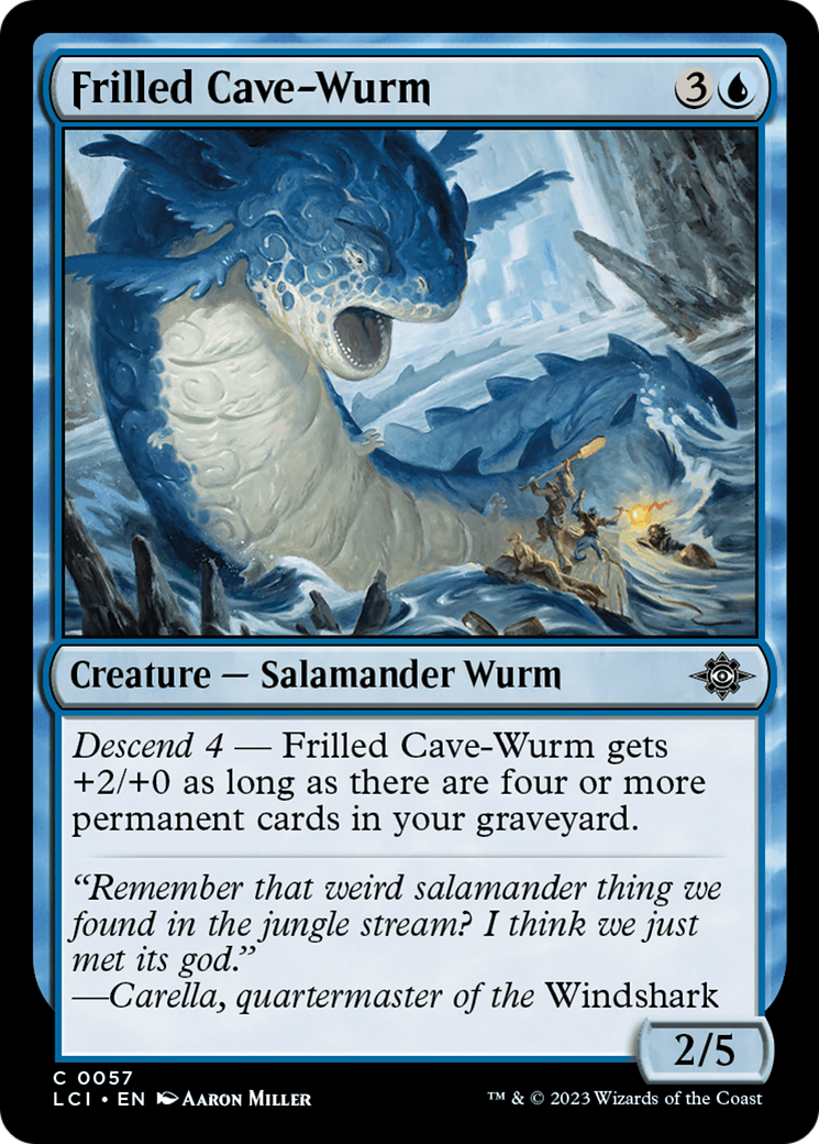 Frilled Cave-Wurm [The Lost Caverns of Ixalan] | Mega City Incorporated