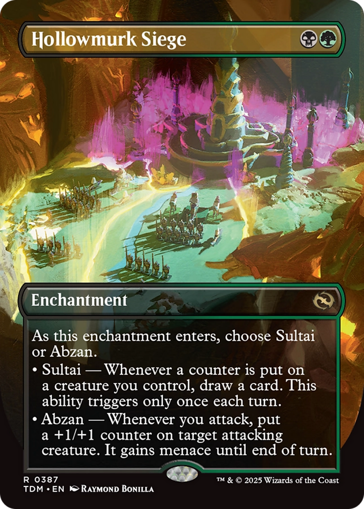 Hollowmurk Siege (Borderless) [Tarkir: Dragonstorm] | Mega City Incorporated