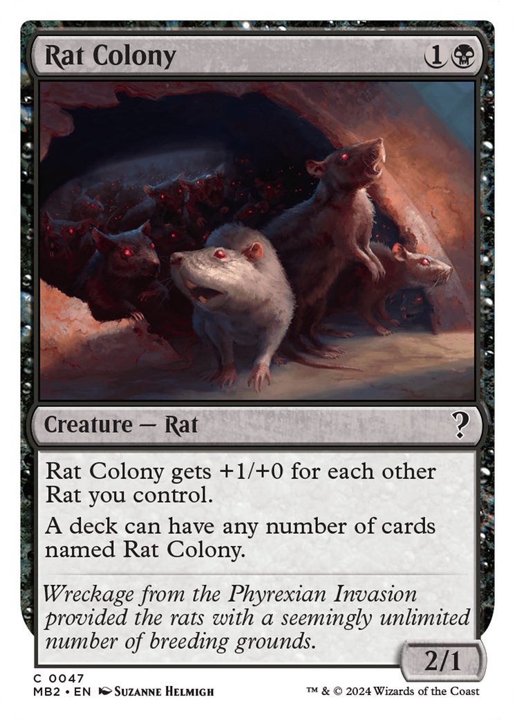 Rat Colony (White Border) [Mystery Booster 2] | Mega City Incorporated