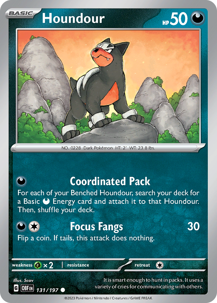 Houndour (131/197) [Scarlet & Violet: Obsidian Flames] | Mega City Incorporated