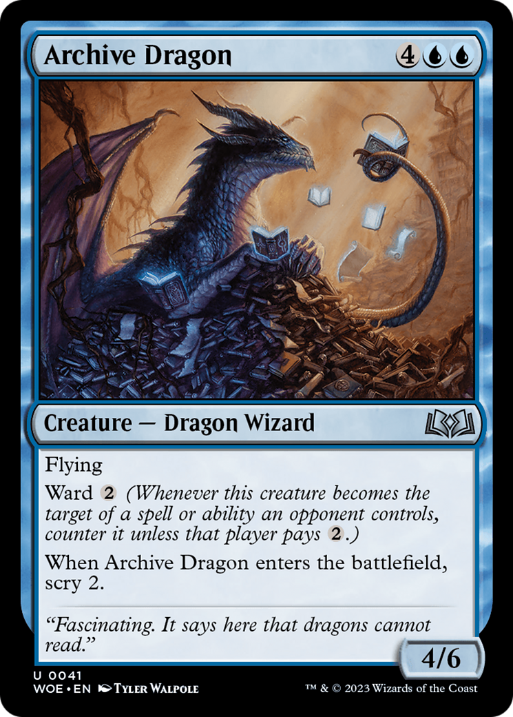 Archive Dragon [Wilds of Eldraine] | Mega City Incorporated