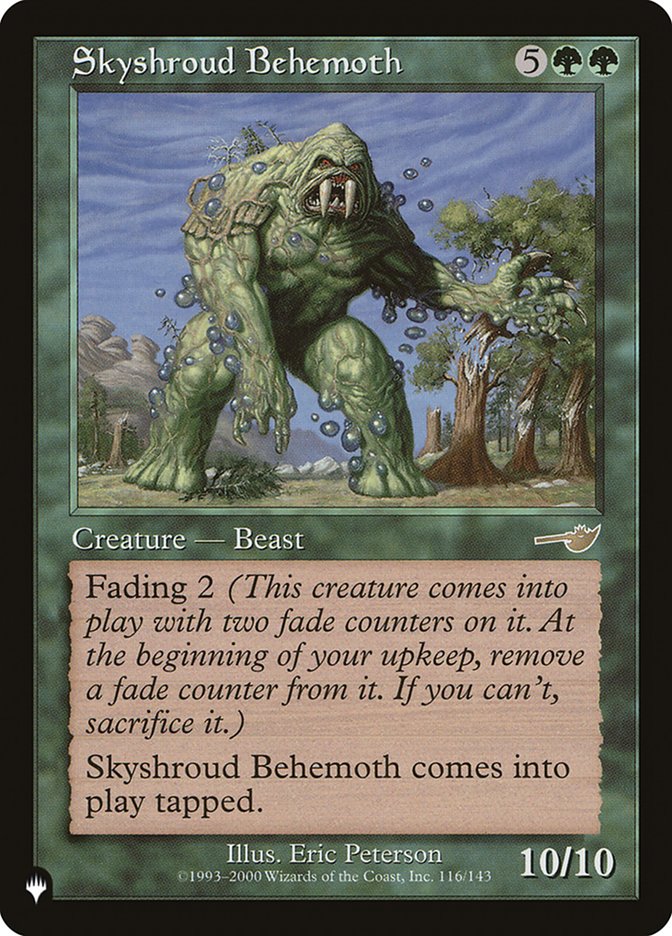 Skyshroud Behemoth [The List] | Mega City Incorporated