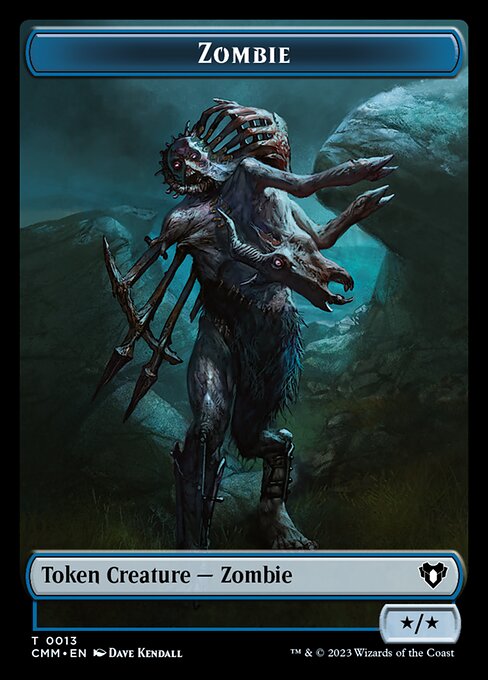Human Soldier // Zombie (0013) Double-Sided Token [Commander Masters Tokens] | Mega City Incorporated