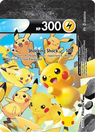 Pikachu V-UNION (SWSH140) (Celebrations) [Sword & Shield: Black Star Promos] | Mega City Incorporated