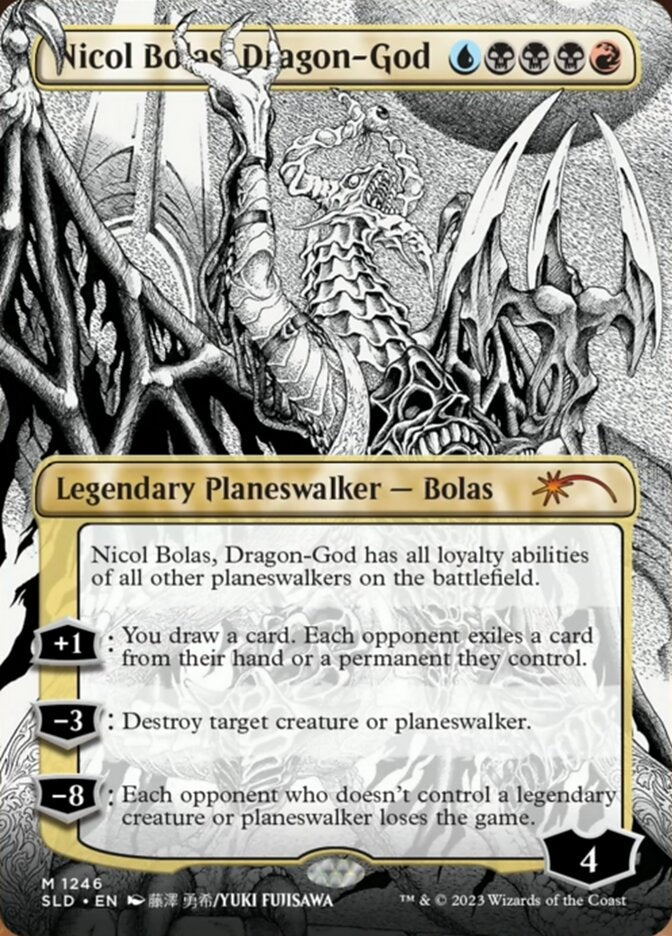 Nicol Bolas, Dragon-God (Borderless) [Secret Lair Drop Series] | Mega City Incorporated