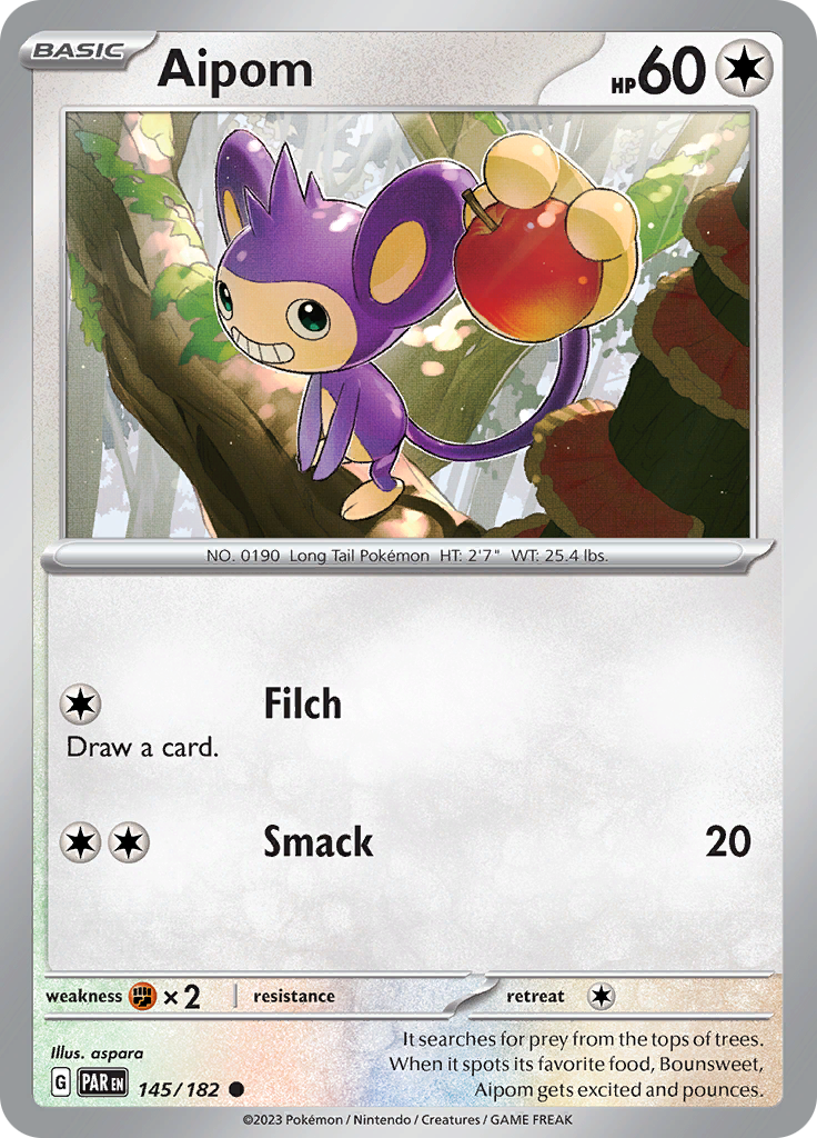 Aipom (145/182) [Scarlet & Violet: Paradox Rift] | Mega City Incorporated