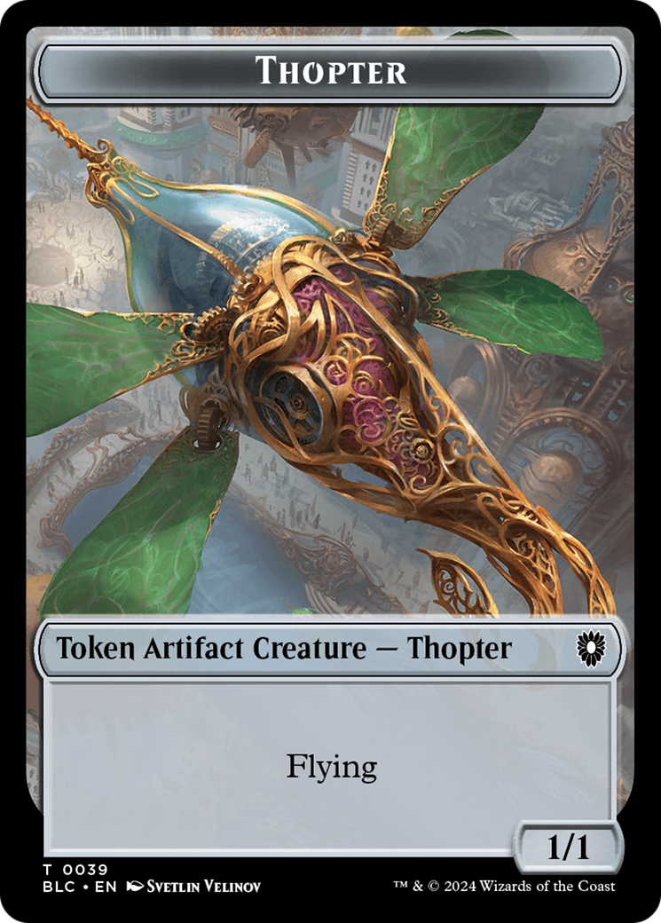 Goblin // Thopter Double-Sided Token [Bloomburrow Commander Tokens] | Mega City Incorporated