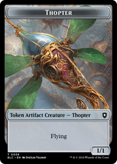 Goblin // Thopter Double-Sided Token [Bloomburrow Commander Tokens] | Mega City Incorporated