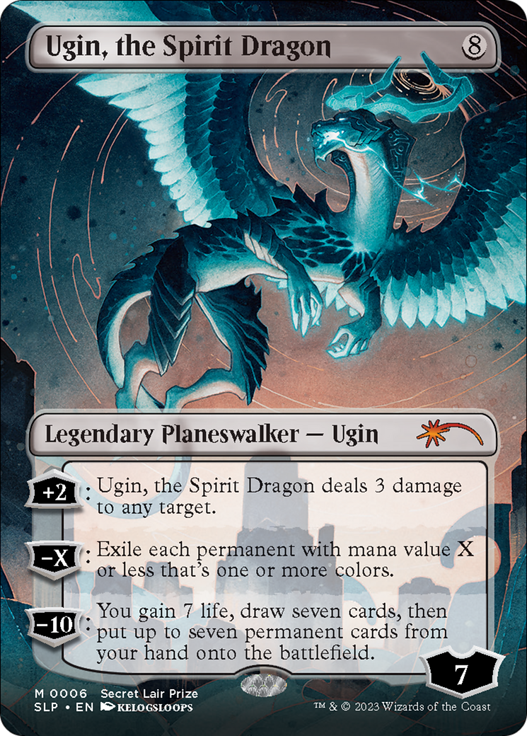 Ugin, the Spirit Dragon (Borderless) [Secret Lair Showdown] | Mega City Incorporated