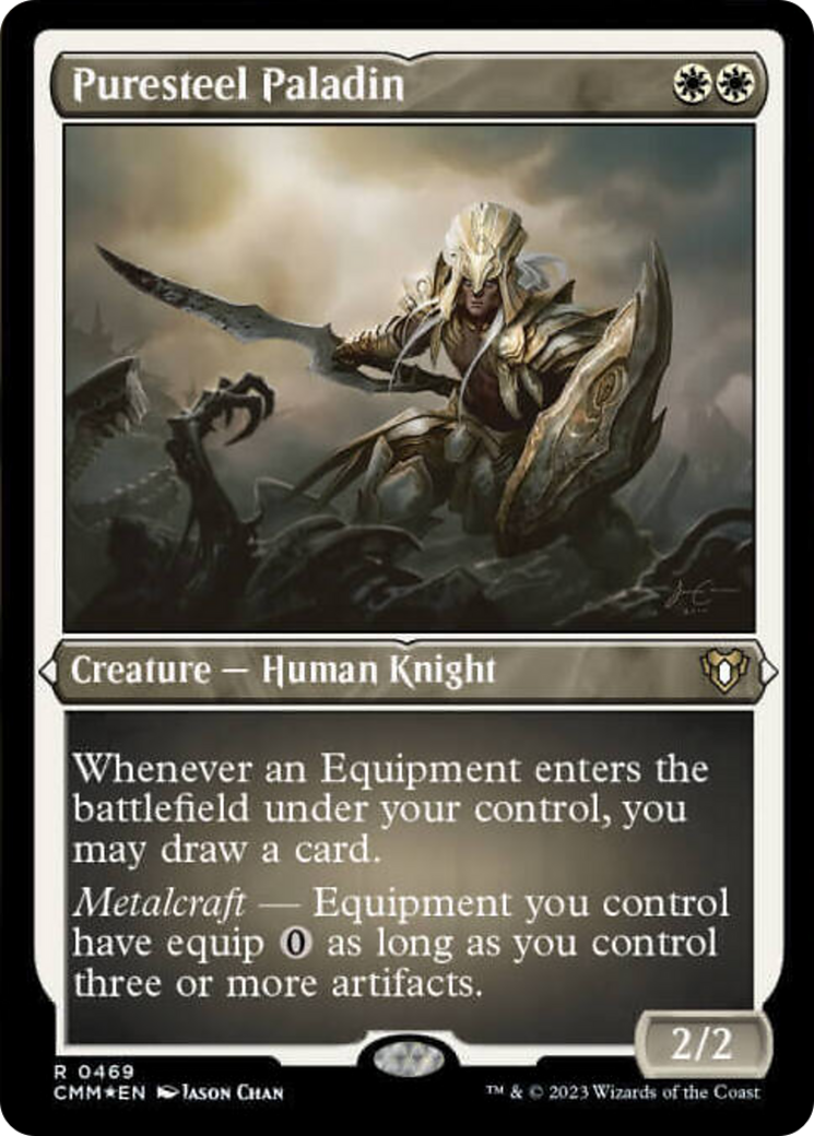 Puresteel Paladin (Foil Etched) [Commander Masters] | Mega City Incorporated