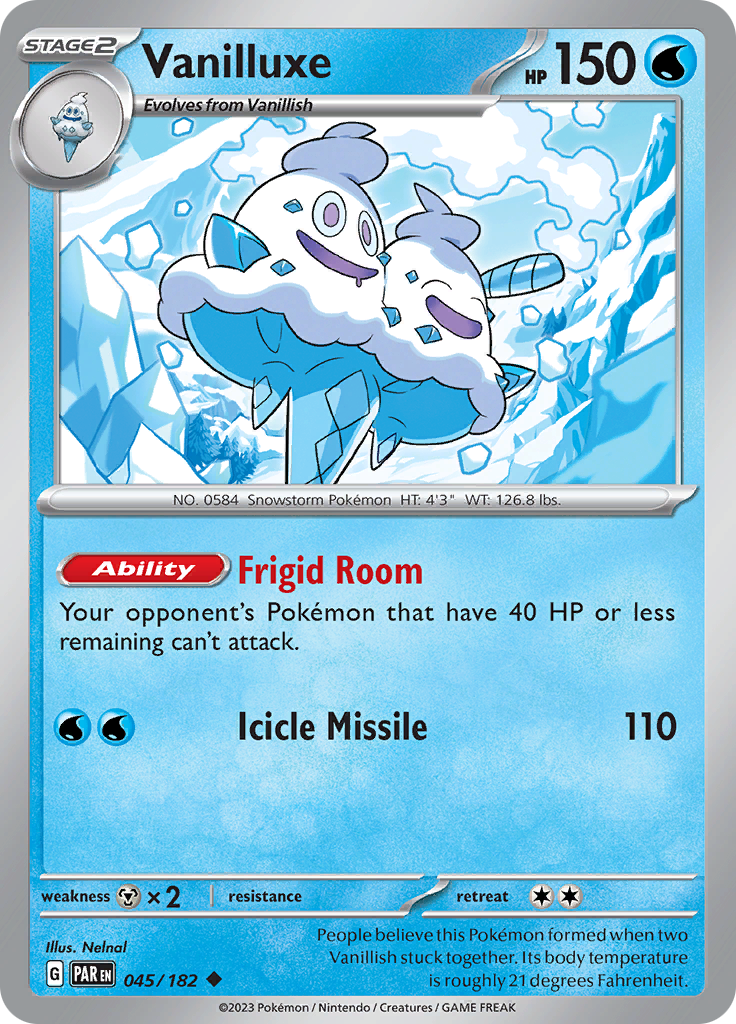 Vanilluxe (045/182) [Scarlet & Violet: Paradox Rift] | Mega City Incorporated