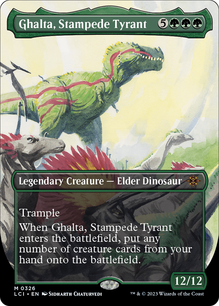 Ghalta, Stampede Tyrant (Borderless) [The Lost Caverns of Ixalan] | Mega City Incorporated