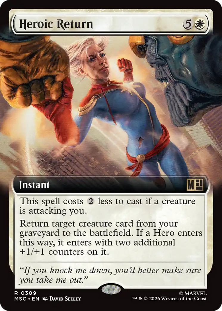 Heroic Return (Extended Art) [Marvel Super Heroes Commander] | Mega City Incorporated