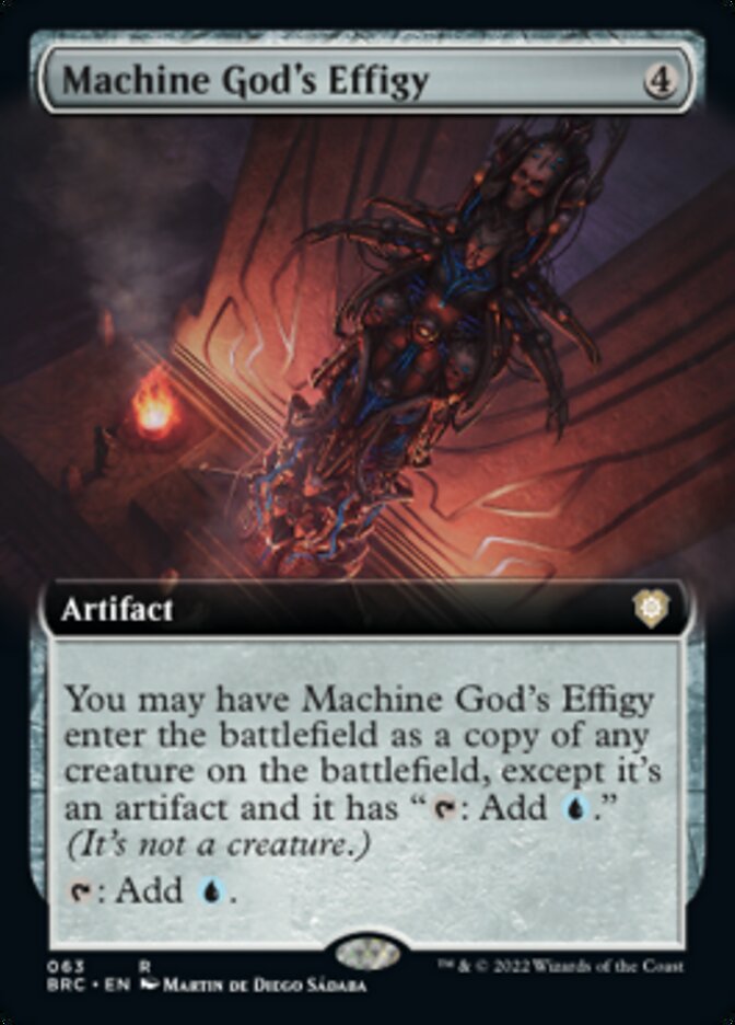 Machine God's Effigy (Extended Art) [The Brothers' War Commander] | Mega City Incorporated