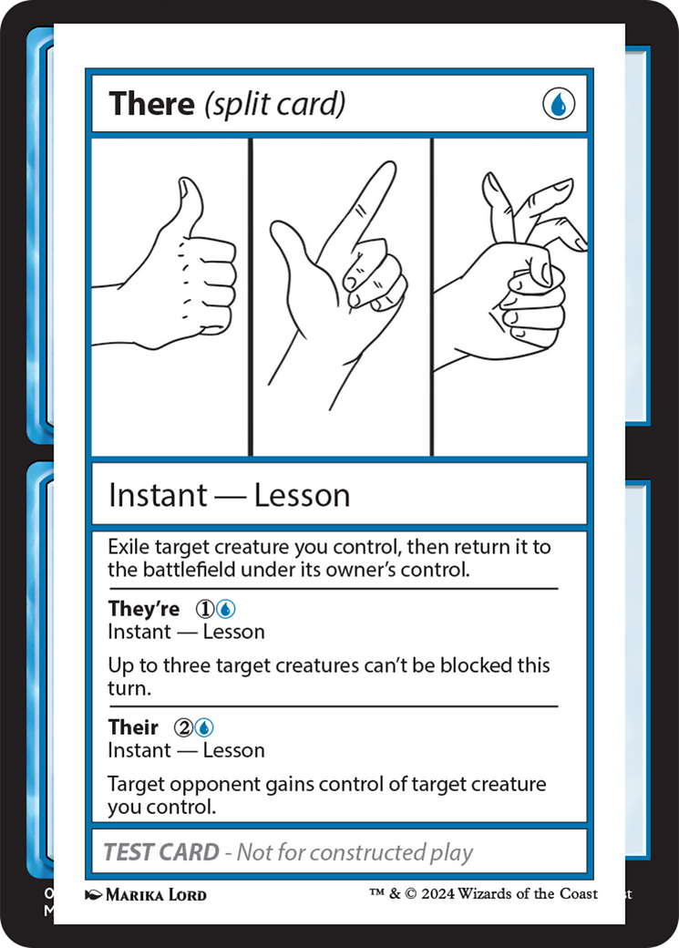 There (Split Card) [Mystery Booster 2 Playtest Cards] | Mega City Incorporated