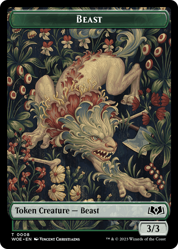 Beast Token [Wilds of Eldraine Tokens] | Mega City Incorporated