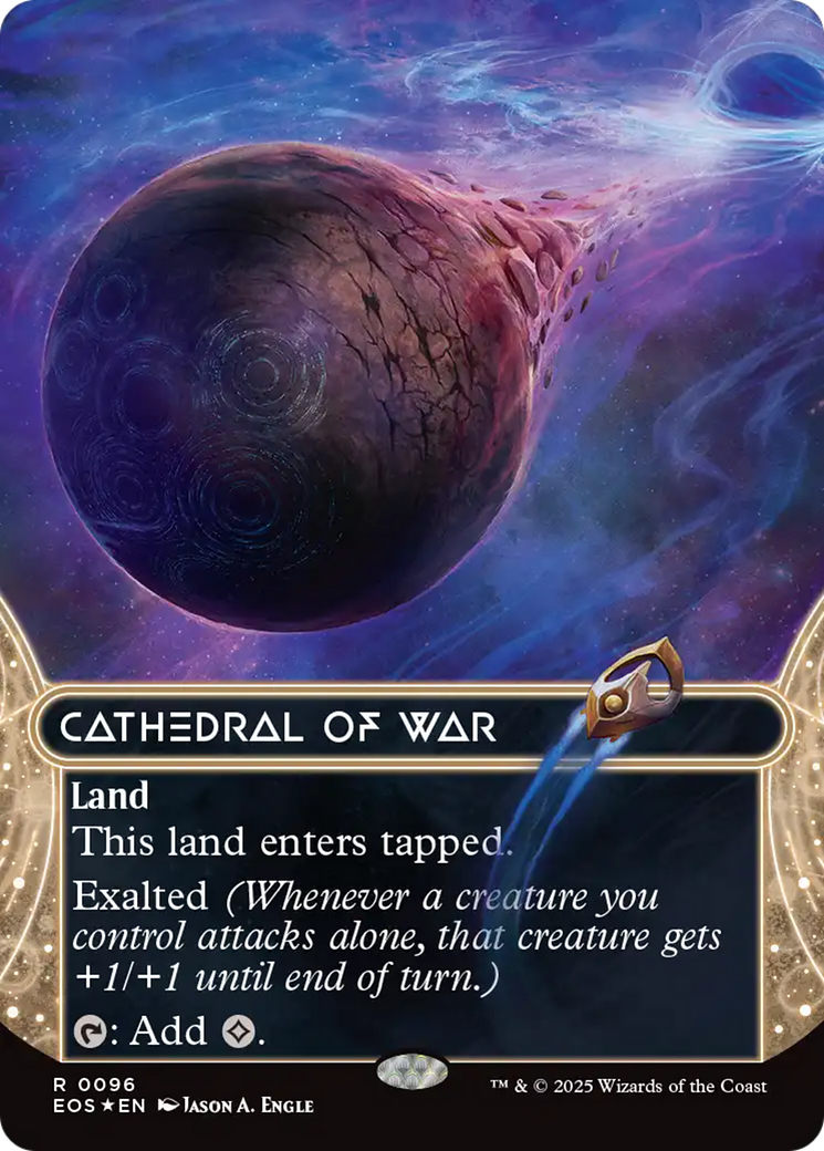 Cathedral of War (0096) (Borderless) (Galaxy Foil) [Edge of Eternities: Stellar Sights] | Mega City Incorporated