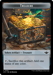 Mercenary // Treasure Double-Sided Token [Outlaws of Thunder Junction Tokens] | Mega City Incorporated