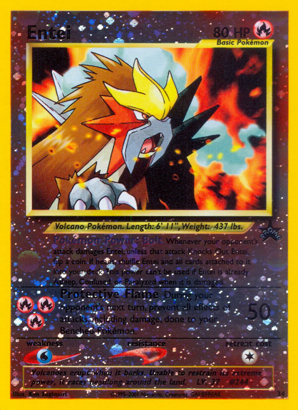 Entei (34) [Wizards of the Coast: Black Star Promos] | Mega City Incorporated