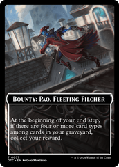 Bounty: Paq, Fleeting Filcher // Bounty Rules Double-Sided Token [Outlaws of Thunder Junction Commander Tokens] | Mega City Incorporated