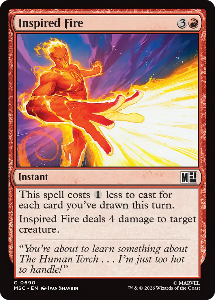 Inspired Fire [Marvel Super Heroes Commander] | Mega City Incorporated