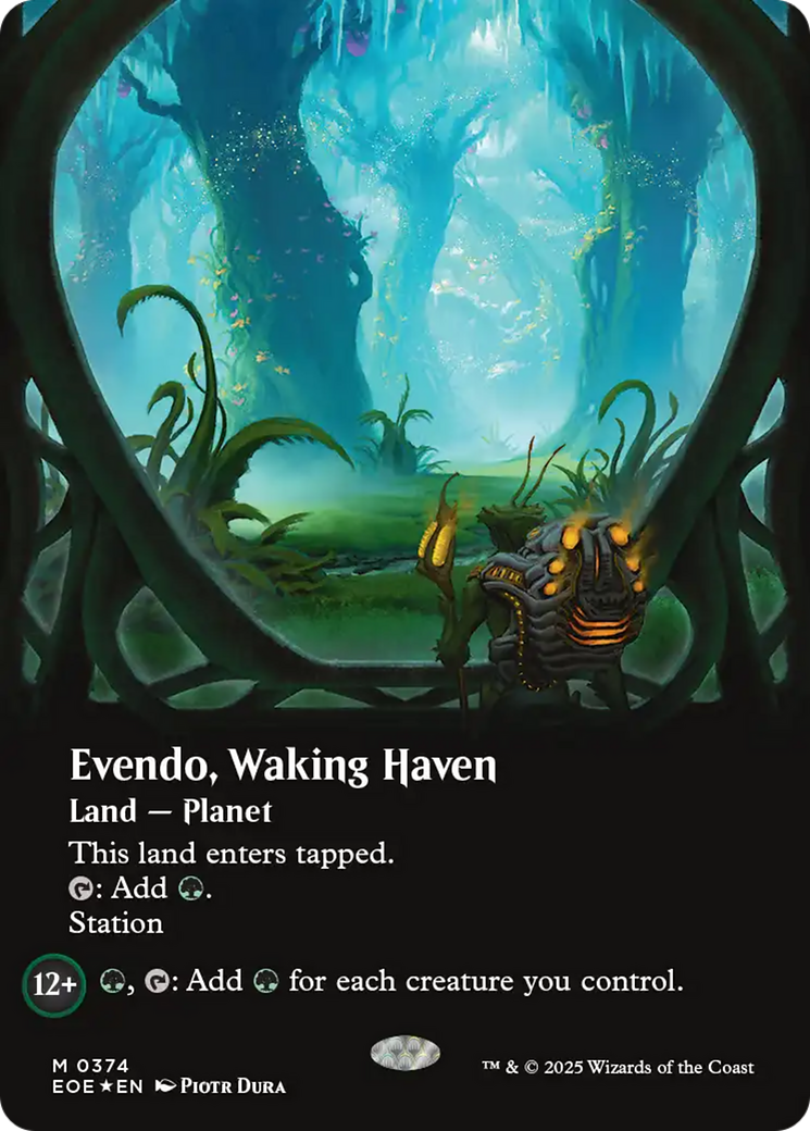 Evendo, Waking Haven (Borderless) (Galaxy Foil) [Edge of Eternities] | Mega City Incorporated