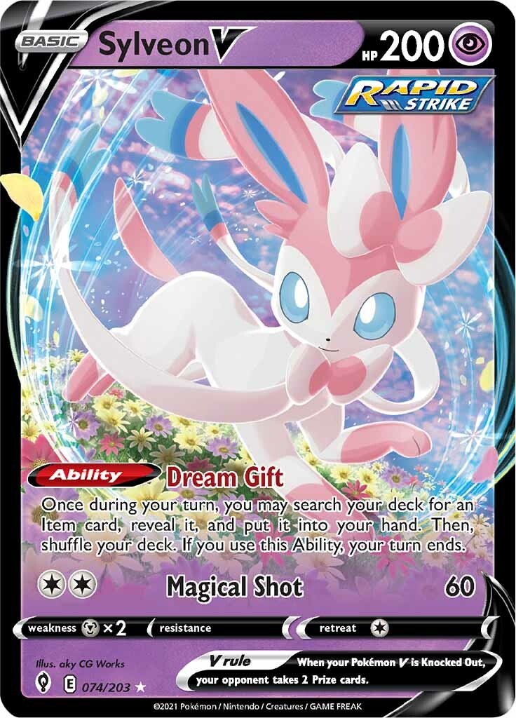 Sylveon V (074/203) [Sword & Shield: Evolving Skies] | Mega City Incorporated