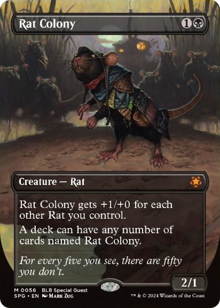 Rat Colony (Borderless) [Bloomburrow Special Guests] | Mega City Incorporated