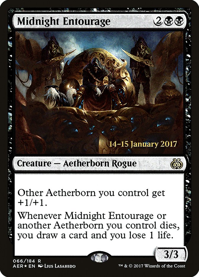 Midnight Entourage [Aether Revolt Prerelease Promos] | Mega City Incorporated