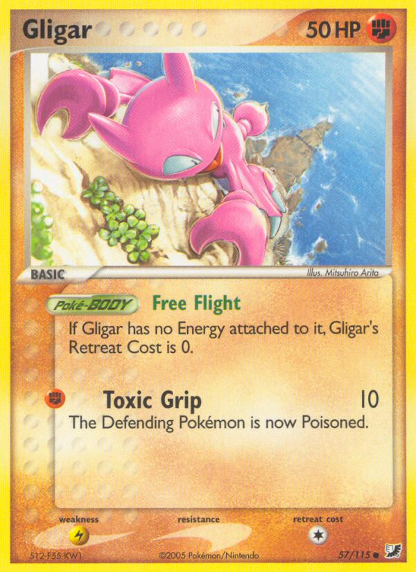 Gligar (57/115) [EX: Unseen Forces] | Mega City Incorporated