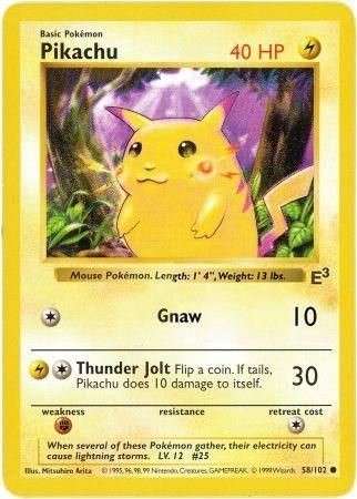 Pikachu (58/102) (E3 Stamped Promo with Red Cheeks) [Miscellaneous Cards] | Mega City Incorporated