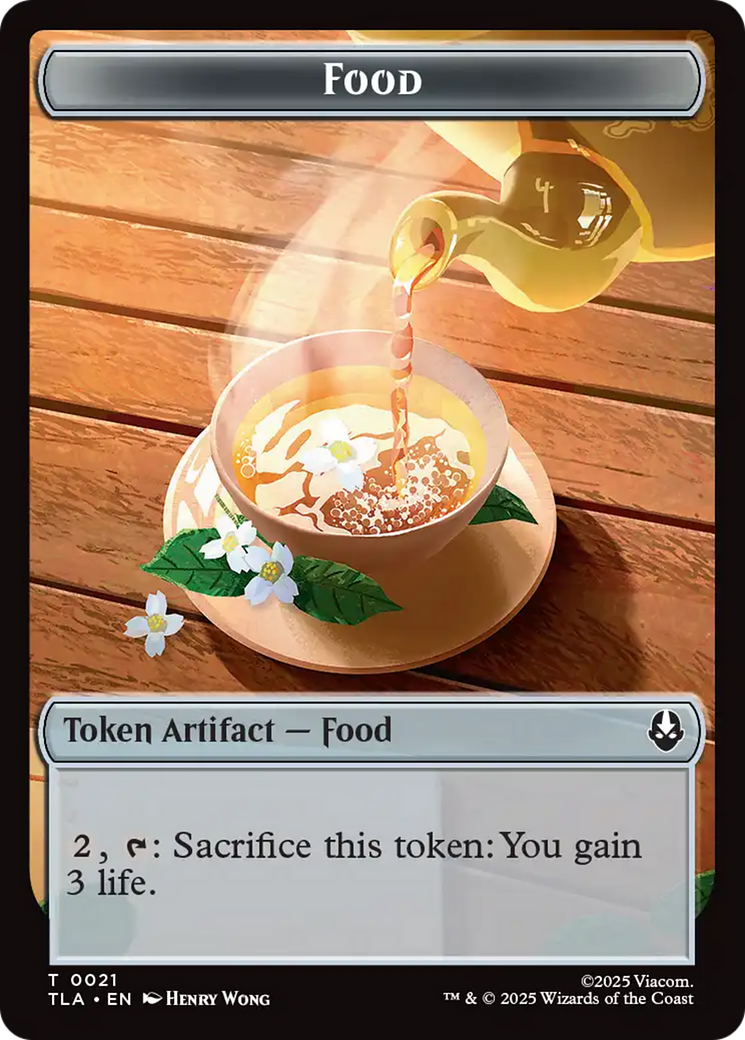 Monk // Food (0021) Double-Sided Token [Avatar: The Last Airbender Tokens] | Mega City Incorporated