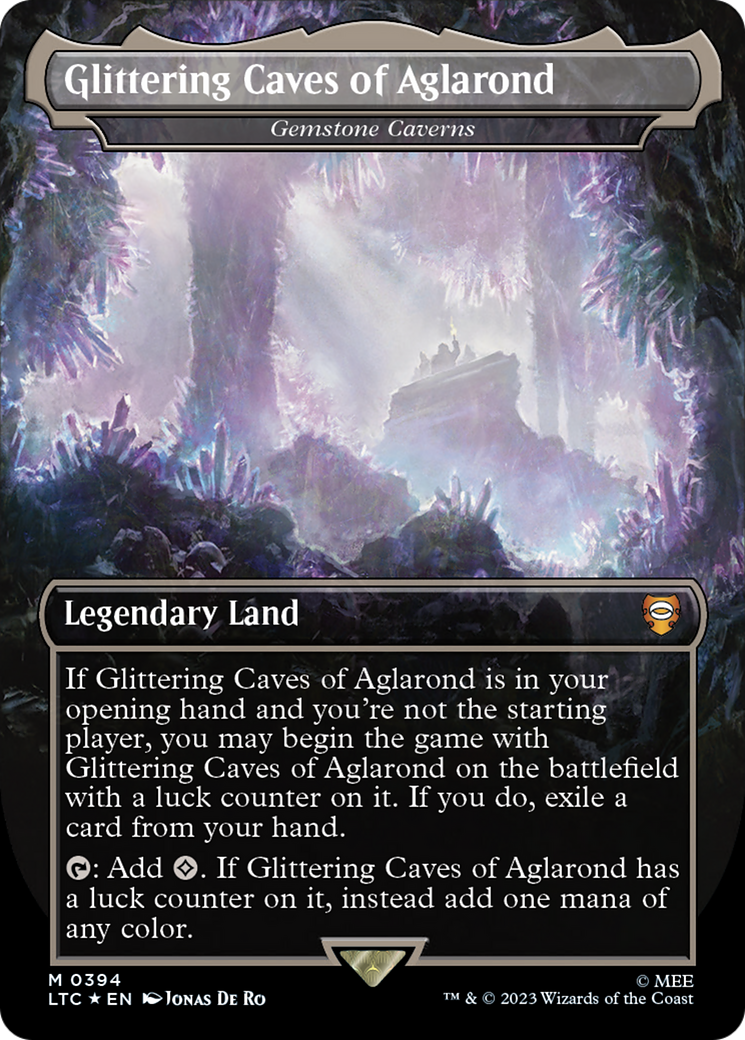 Glittering Caves of Aglarond - Gemstone Caverns (Surge Foil Realms and Relics) [The Lord of the Rings: Tales of Middle-Earth Commander] | Mega City Incorporated