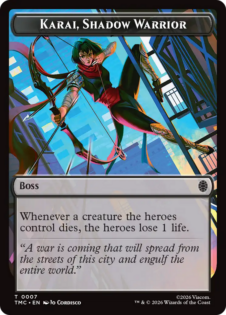 Karai, Shadow Warrior [Teenage Mutant Ninja Turtles Commander Tokens] | Mega City Incorporated