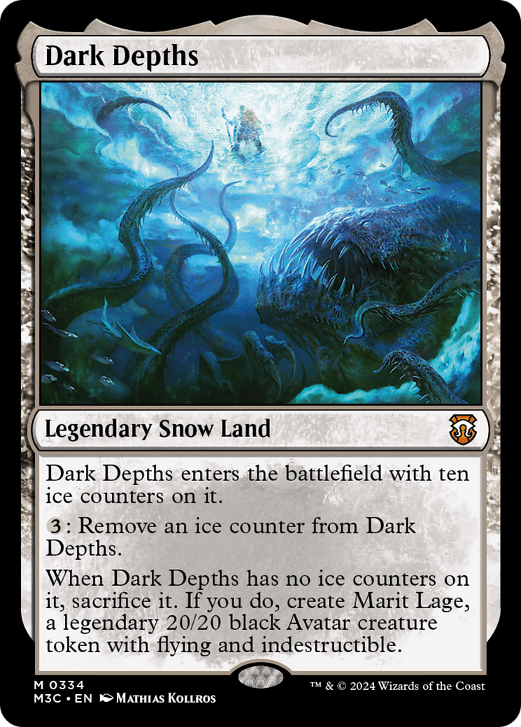 Dark Depths (Ripple Foil) [Modern Horizons 3 Commander] | Mega City Incorporated