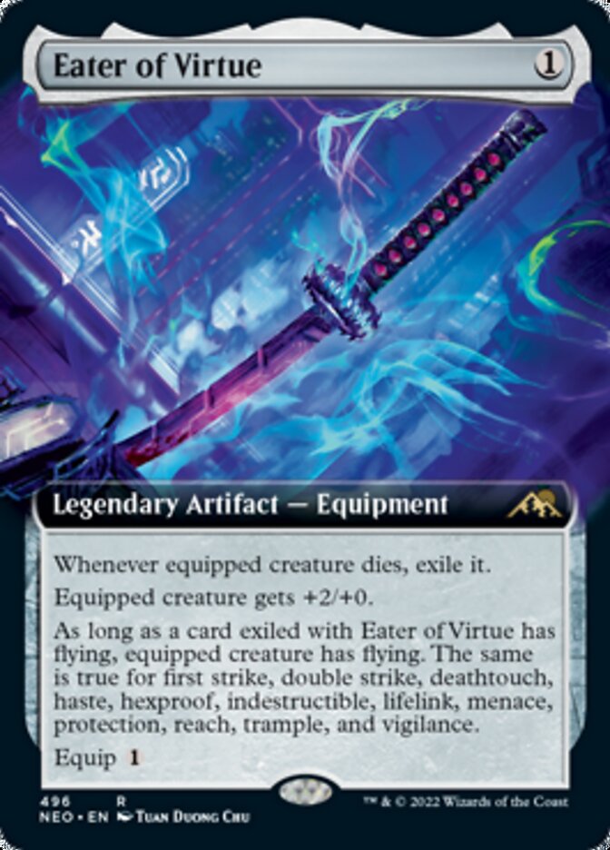 Eater of Virtue (Extended Art) [Kamigawa: Neon Dynasty] | Mega City Incorporated