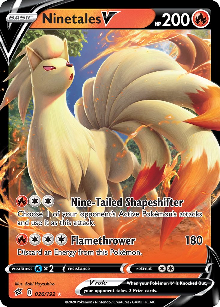 Ninetales V (026/192) [Sword & Shield: Rebel Clash] | Mega City Incorporated