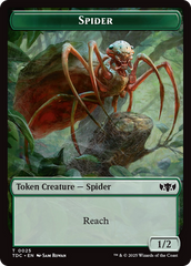 Wall // Spider Double-Sided Token [Tarkir: Dragonstorm Commander Tokens] | Mega City Incorporated