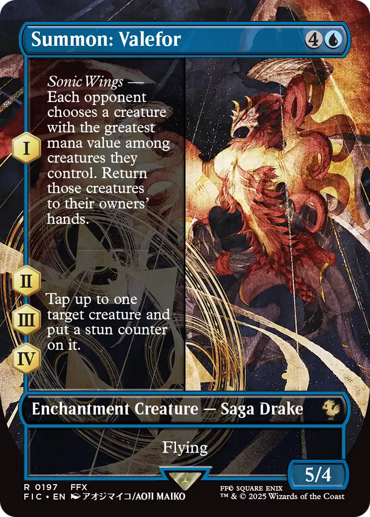 Summon: Valefor (Borderless) [FINAL FANTASY Commander] | Mega City Incorporated