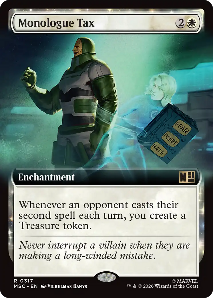 Monologue Tax (Extended Art) [Marvel Super Heroes Commander] | Mega City Incorporated