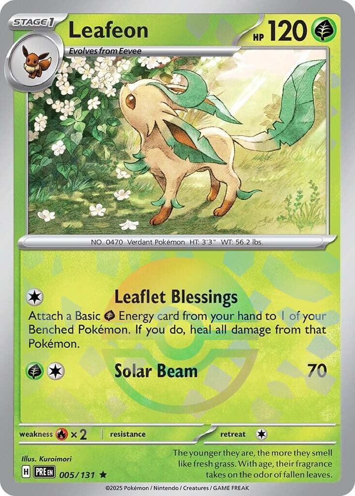 Leafeon (005/131) (Poke Ball Pattern) [Scarlet & Violet: Prismatic Evolutions] | Mega City Incorporated