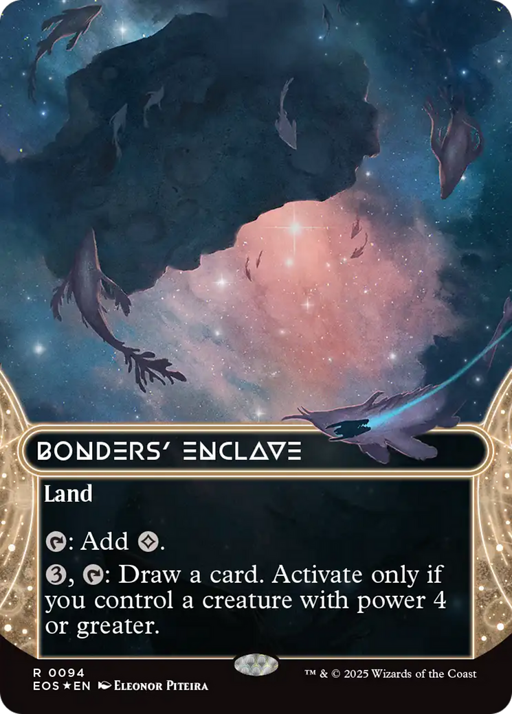 Bonders' Enclave (0094) (Borderless) (Galaxy Foil) [Edge of Eternities: Stellar Sights] | Mega City Incorporated