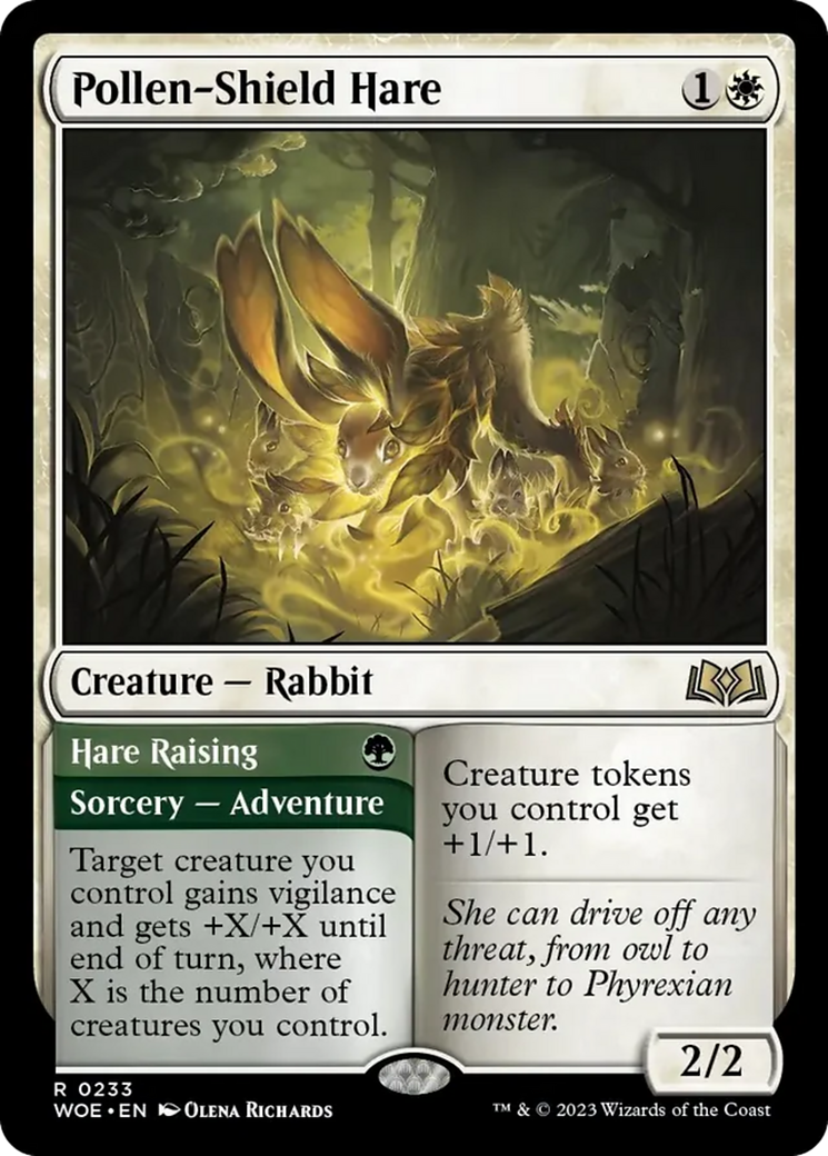 Pollen-Shield Hare // Hare Raising [Wilds of Eldraine] | Mega City Incorporated